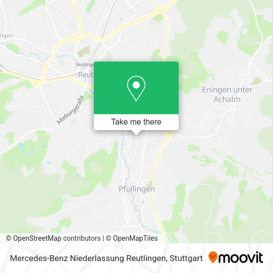 Карта Mercedes-Benz Niederlassung Reutlingen