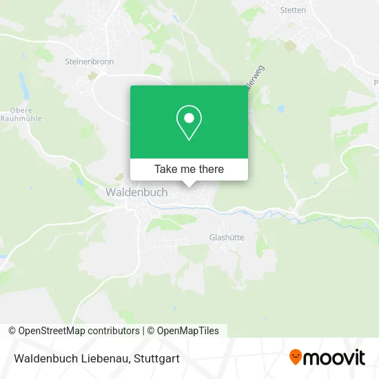 Карта Waldenbuch Liebenau