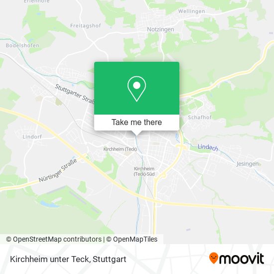 Kirchheim unter Teck map