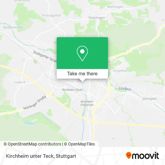 Карта Kirchheim unter Teck
