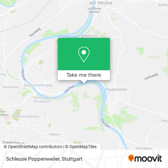 Schleuse Poppenweiler map