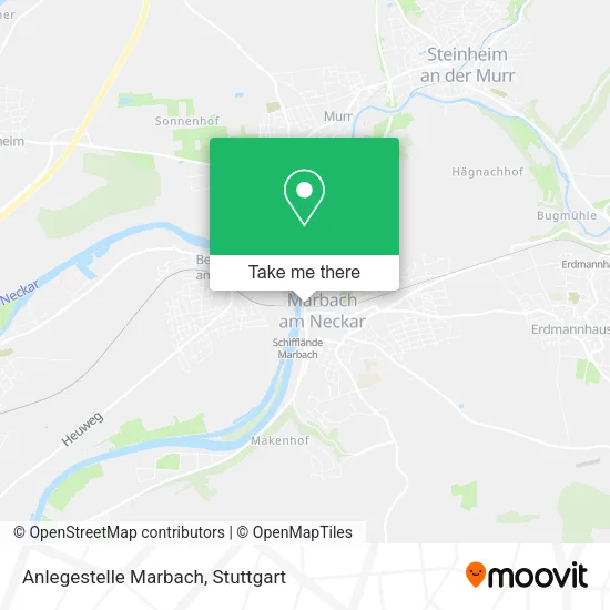 Карта Anlegestelle Marbach
