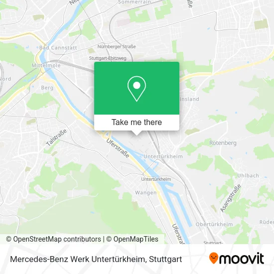Карта Mercedes-Benz Werk Untertürkheim
