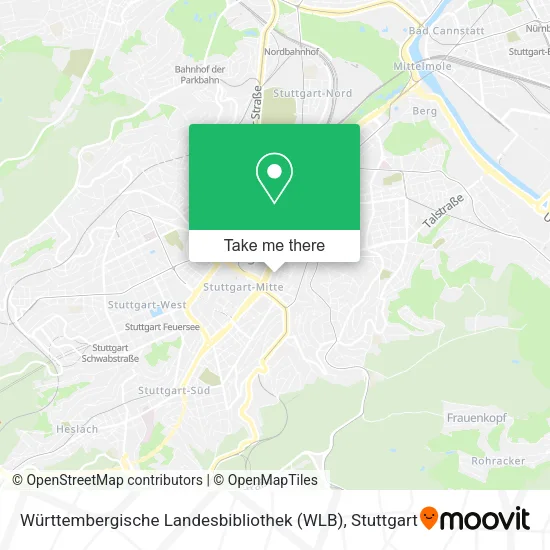 Карта Württembergische Landesbibliothek (WLB)