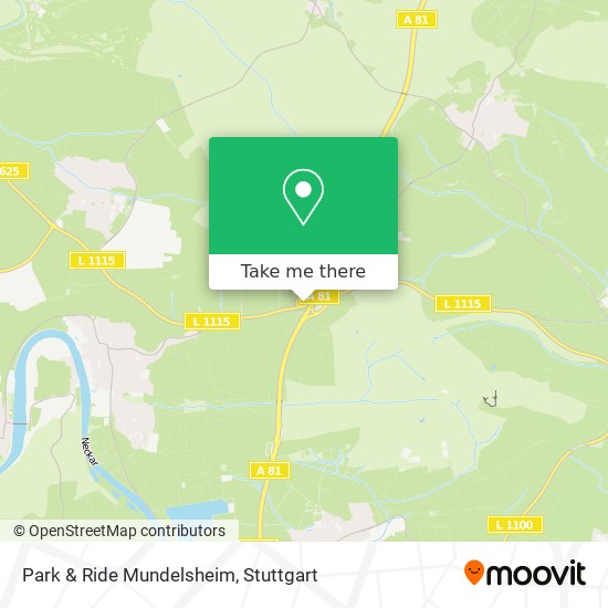 Park & Ride Mundelsheim map