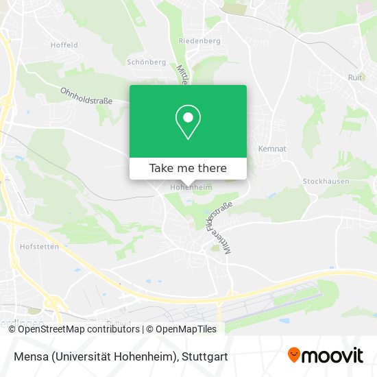 Mensa (Universität Hohenheim) map