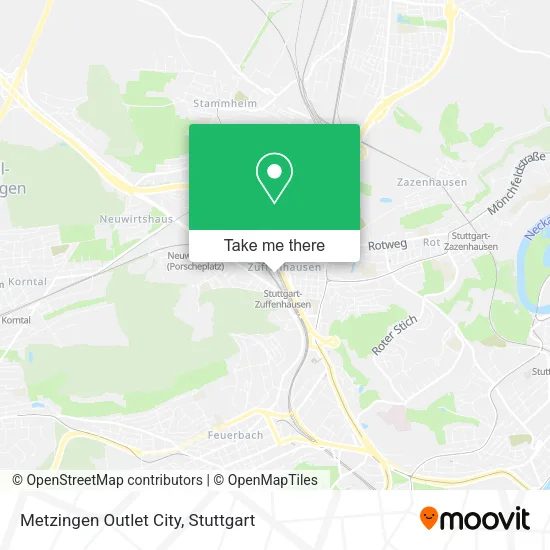 Карта Metzingen Outlet City