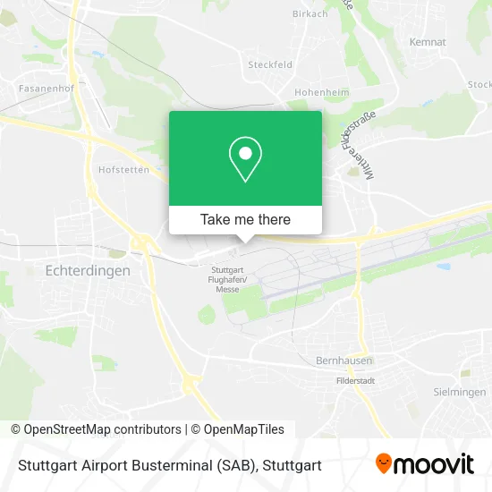 Карта Stuttgart Airport Busterminal (SAB)
