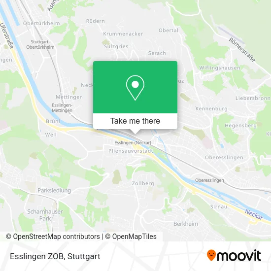 Карта Esslingen ZOB