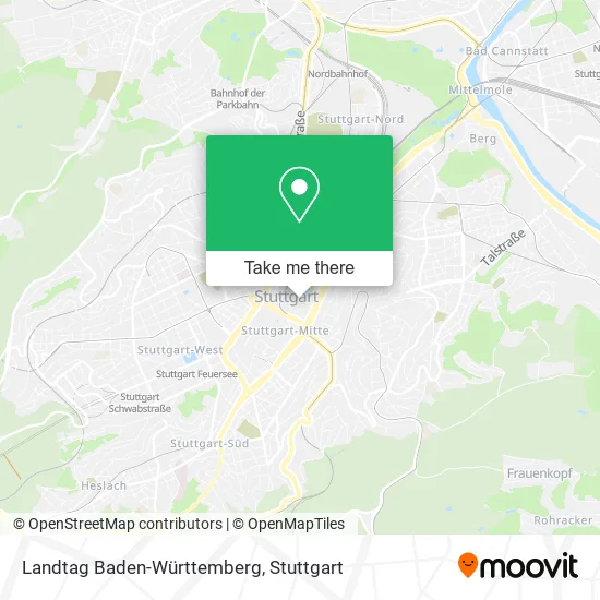Карта Landtag Baden-Württemberg