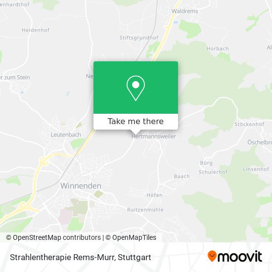 Strahlentherapie Rems-Murr map