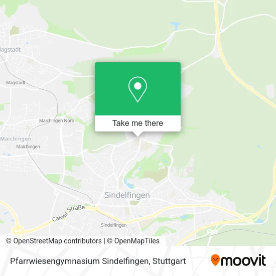 Карта Pfarrwiesengymnasium Sindelfingen
