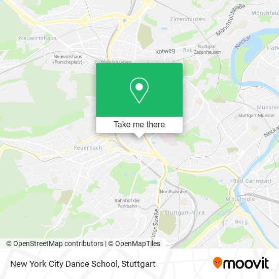 New York City Dance School map