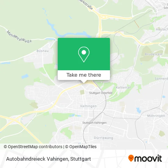 Карта Autobahndreieck Vahingen