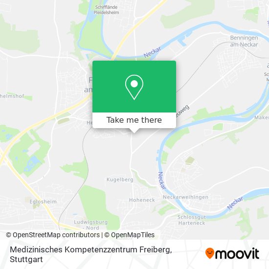 Карта Medizinisches Kompetenzzentrum Freiberg