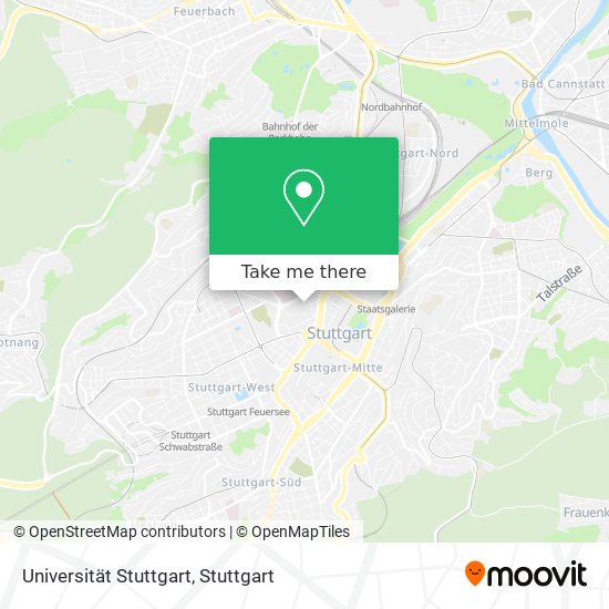 Universität Stuttgart map