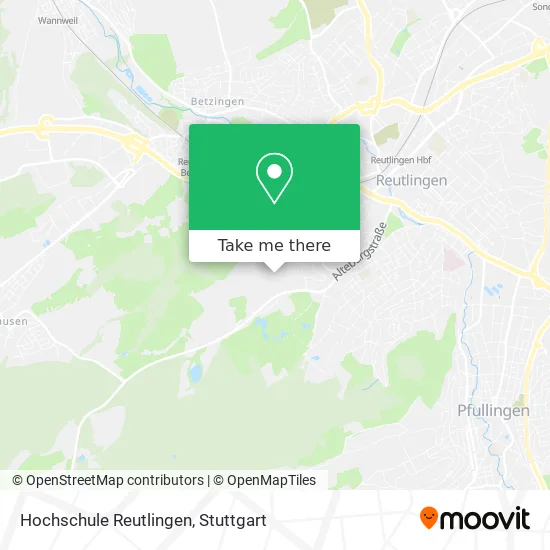 Карта Hochschule Reutlingen