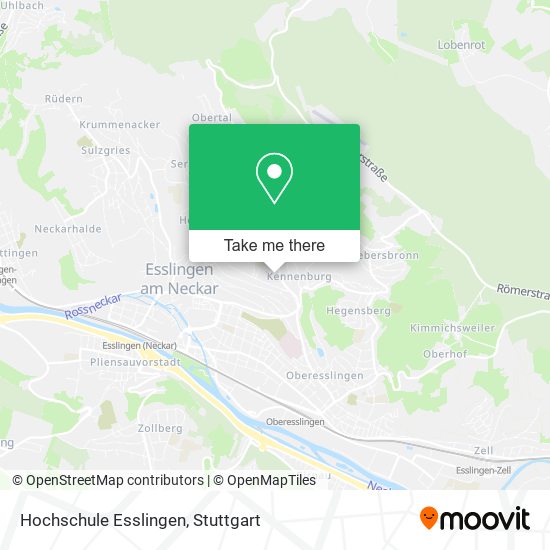 Hochschule Esslingen map