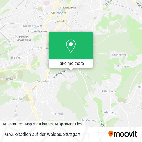 GAZi-Stadion auf der Waldau map