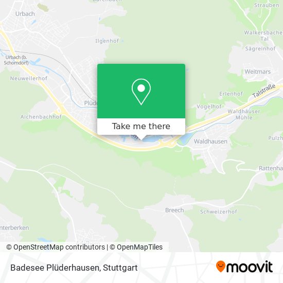 Badesee Plüderhausen map