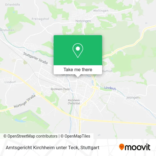 Карта Amtsgericht Kirchheim unter Teck