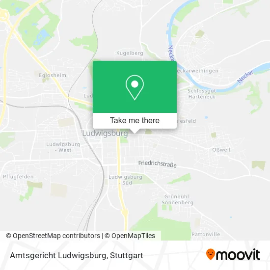 Карта Amtsgericht Ludwigsburg