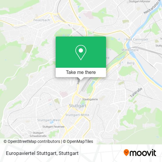 Europaviertel Stuttgart map