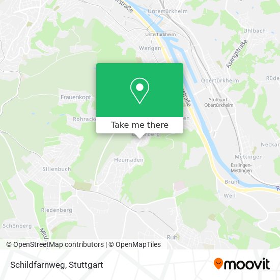 Schildfarnweg map