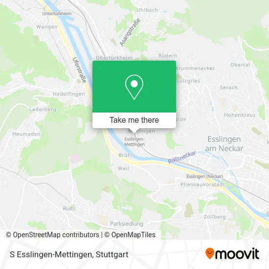 Карта S Esslingen-Mettingen