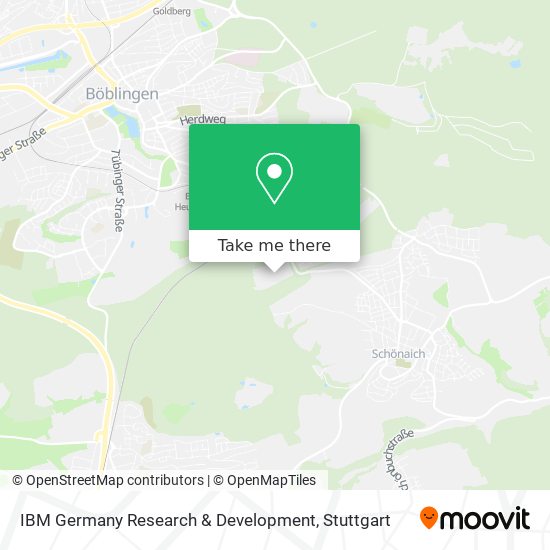 IBM Germany Research & Development map