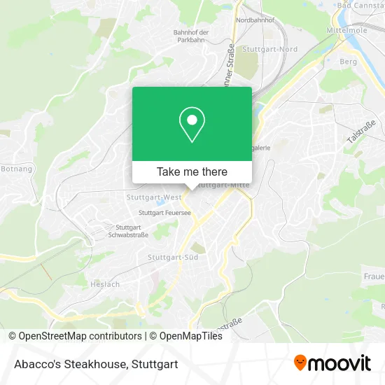 Карта Abacco's Steakhouse