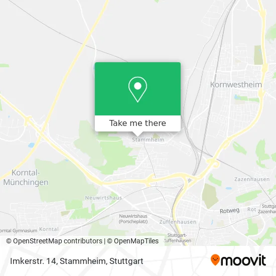 Карта Imkerstr. 14, Stammheim