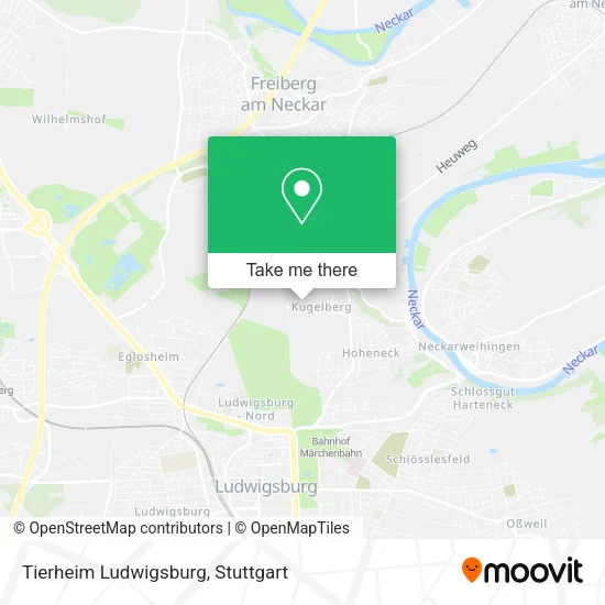 Карта Tierheim Ludwigsburg