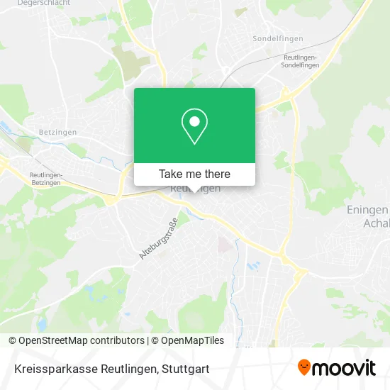 Карта Kreissparkasse Reutlingen