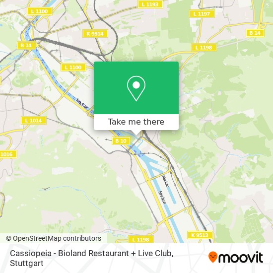 Cassiopeia - Bioland Restaurant + Live Club map