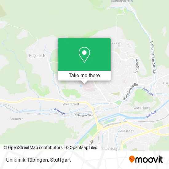 Карта Uniklinik Tübingen