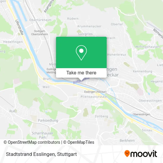Карта Stadtstrand Esslingen