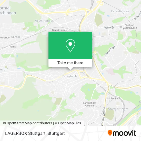 Карта LAGERBOX Stuttgart