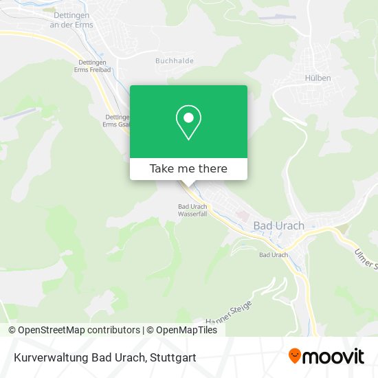 Карта Kurverwaltung Bad Urach