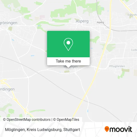 Карта Möglingen, Kreis Ludwigsburg
