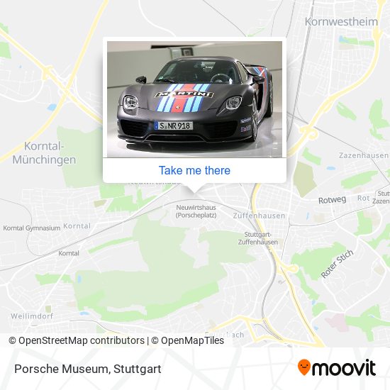 Porsche Museum map