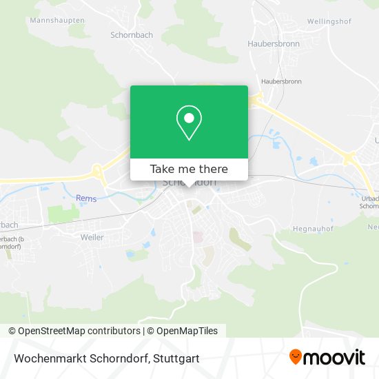 Wochenmarkt Schorndorf map