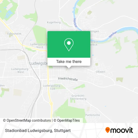 Stadionbad Ludwigsburg map