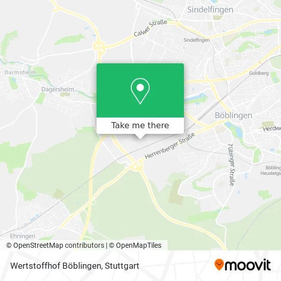 Карта Wertstoffhof Böblingen
