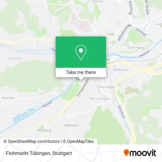 Карта Flohmarkt Tübingen