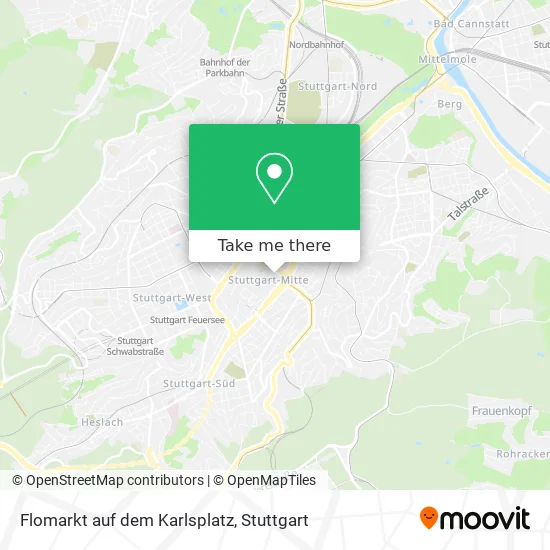 Карта Flomarkt auf dem Karlsplatz