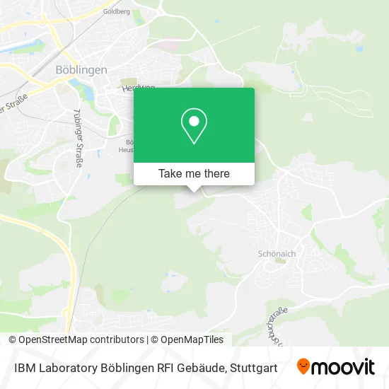 Карта IBM Laboratory Böblingen RFI Gebäude