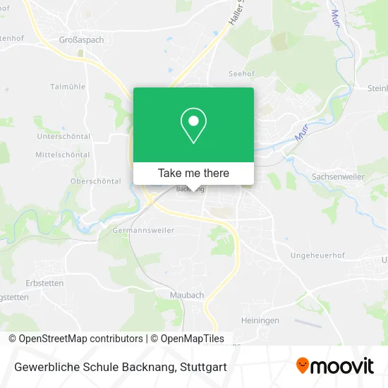 Карта Gewerbliche Schule Backnang