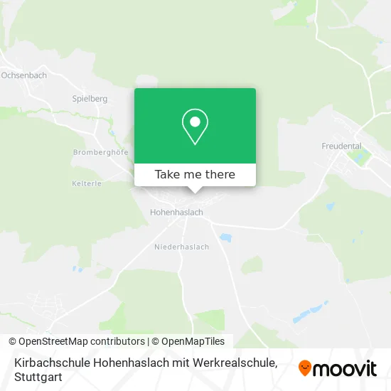 Карта Kirbachschule Hohenhaslach mit Werkrealschule