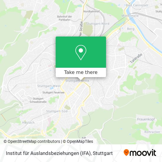 Institut für Auslandsbeziehungen (IFA) map